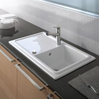 Мойка кухонная Duravit Cassia 7513860000 белая 86 см